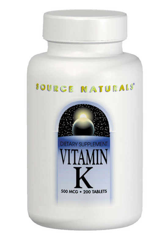 K Vitamin - 500 mcg - 100 tabs