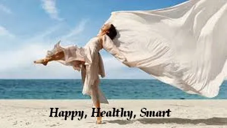 Happy woman on beach